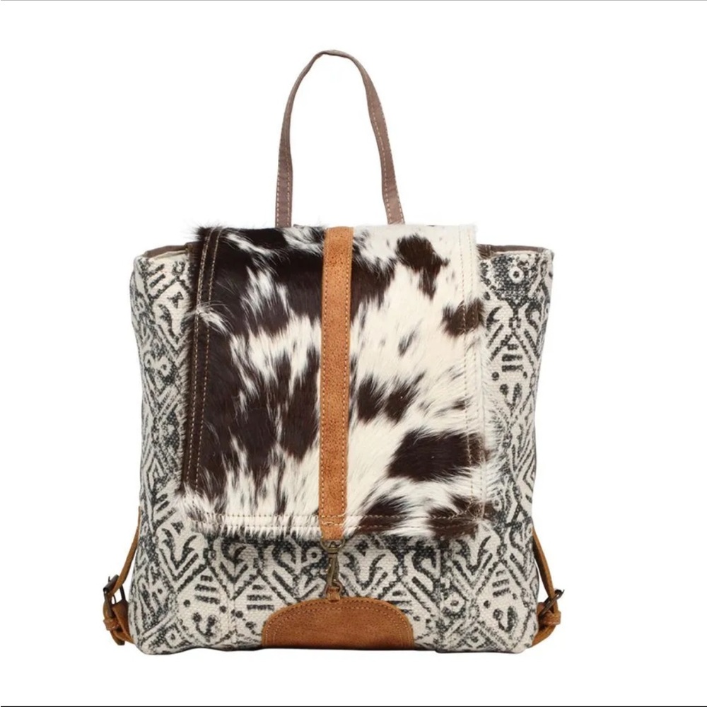 Myra bag backpack textile cowhide
